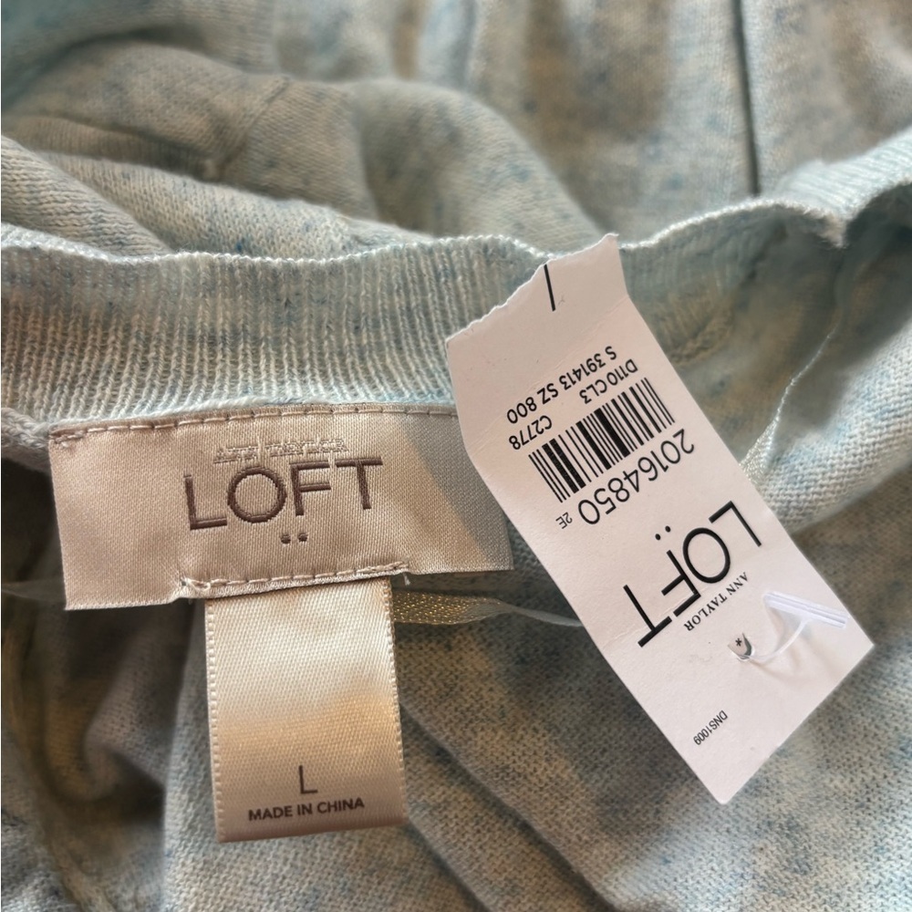 Loft Open Front Loghtweight Cardigan Womens Size Large NWT - Picture 3 of 4